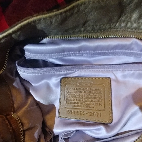 Bronze Metallics Coach Hobo Purse - Picture 4 of 7